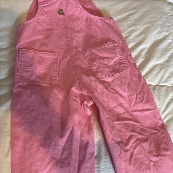 Carhartt Kids Bright Pink Overalls - Picture 5 of 5